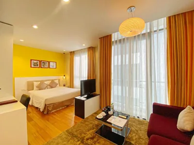 Habitación Doble Deluxe con balcón — My Way Hotel & Residence Ha Noi