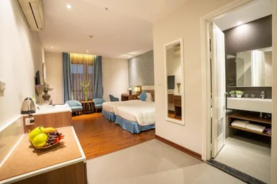 Habitación Grande con 2 camas individuales — My Way Hotel & Residence Ha Noi